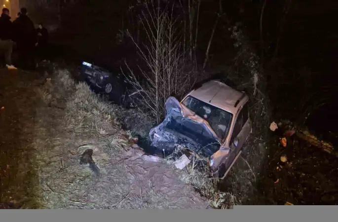 Aşırı yağış kazayı beraberinde getirdi: 6 kişi yaralandı
