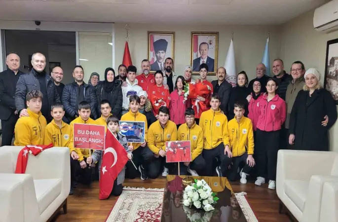Avrupa Şampiyonu Samsun’da coşkuyla karşılandı
