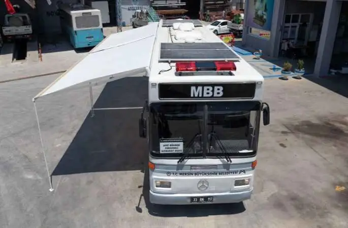 Atıl araçlar, mobil yaşam otobüsüne dönüştürülüyor