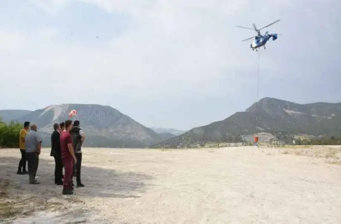 Bilecik'in ilk yangın söndürme helikopteri göreve başladı