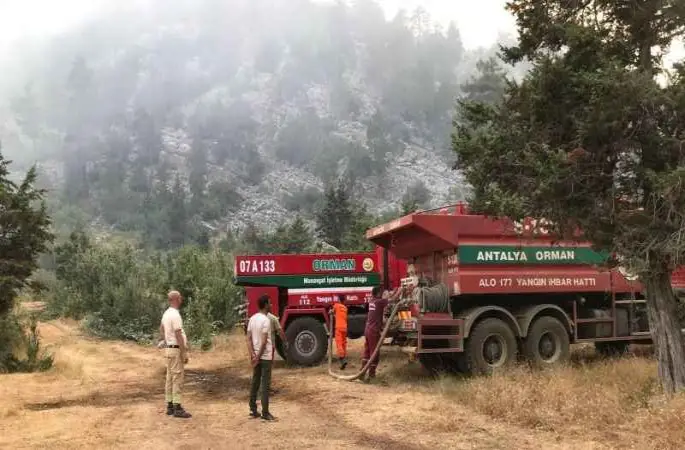 Bakan Yumaklı: "Akseki yangını kontrol altında"