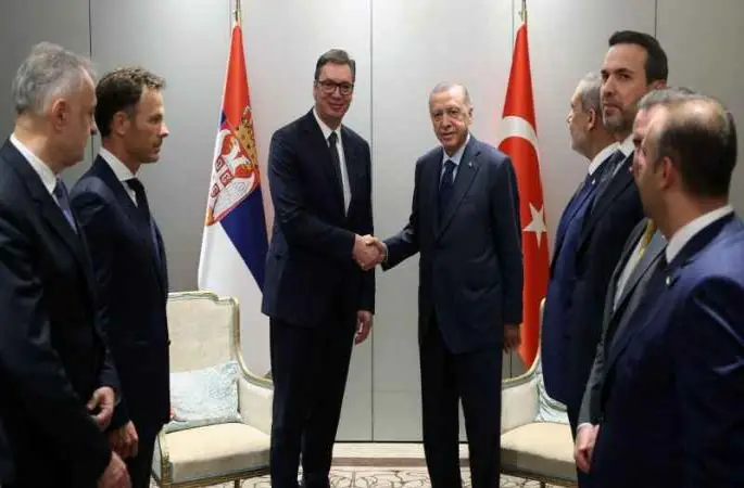 Cumhurbaşkanı Erdoğan, Sırbistan Cumhurbaşkanı Vuçic ile görüştü