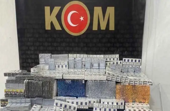 Gaziantep’te 13 bin 790 adet gümrük kaçağı sigara ele geçirildi