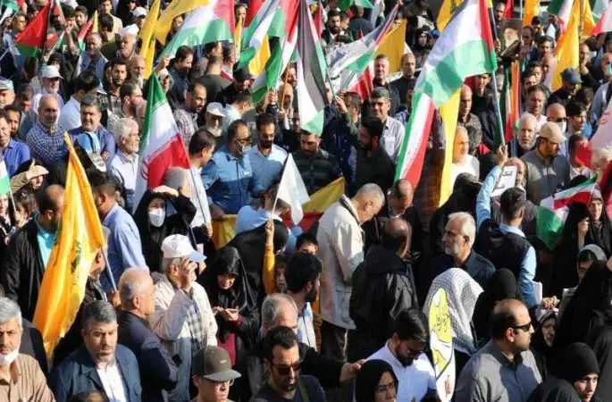 İran’da on binlerce kişiden İsrail protestosu