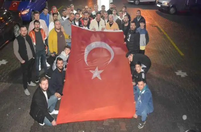 Ordu’da İsrail saldırılarına konvoylu tepki