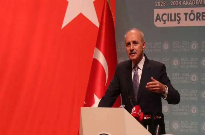 TBMM Başkanı Kurtulmuş: "Şu anda biz konuşurken de Filistin'e bombalar atılıyor"
