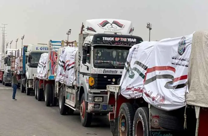 Gazze’ye giren yardım tırı sayısı 980 oldu