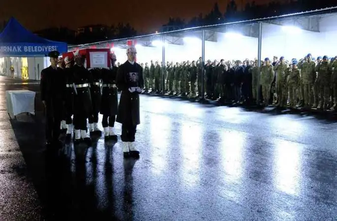 Şırnak’ta Şehit Piyade Üsteğmen Abdullah Köse için cenaze töreni düzenlendi