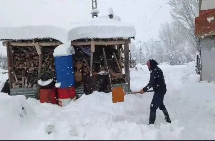 Kar yağışı Tunceli'de etkisini artırdı