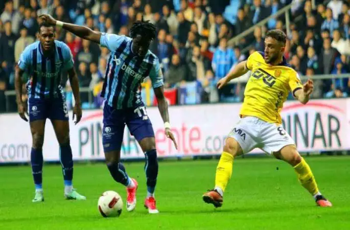 Y. Adana Demirspor ile MKE Ankaragücü 1-1 berabere kaldı