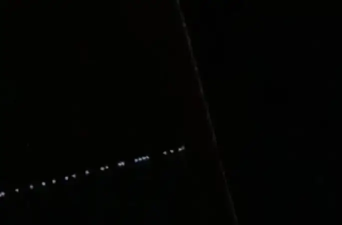 Elazığ’da gece saatlerinde Starlink uyduları görüldü