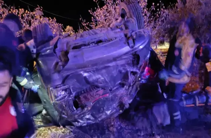 Gaziantep’teki kazada 3 kişi öldü, 2 kişi yaralandı