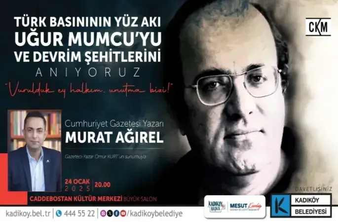 Gazeteci ve Yazar Uğur Mumcu ölümünün 32. yılında Kadıköy’de anılacak