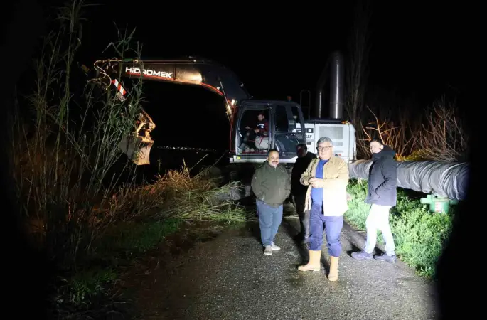 Aydın’da Emirdoğan Çayı taştı
