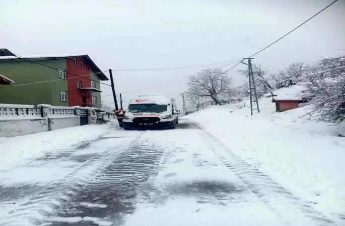 Bartın’ın yüksek kesimlerinde kar etkili oluyor
