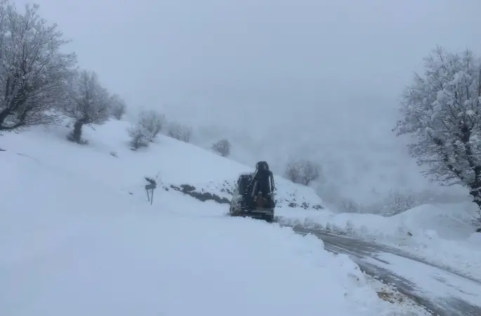 Batman’da kapalı olan ilçeler arası yol ulaşıma açıldı
