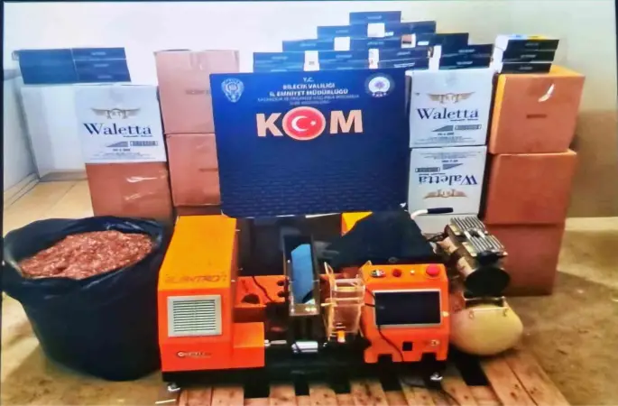 Bilecik’te 127 bin 800 adet makaron ele geçirildi
