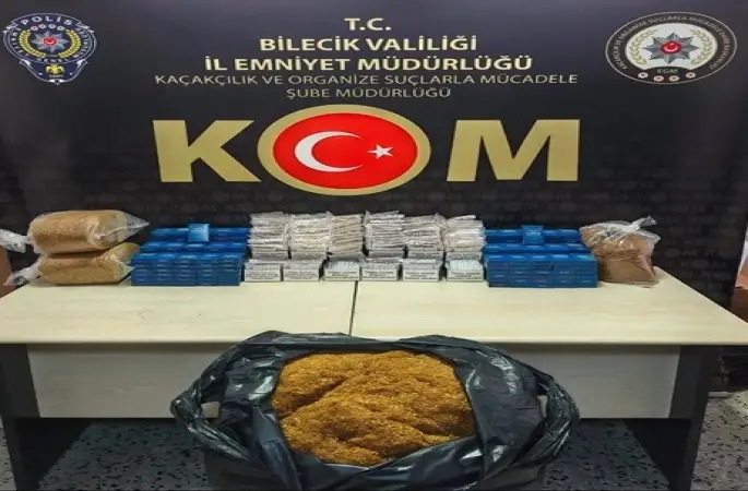 Bilecik’te 17 bin 320 adet doldurulmuş makaron ele geçirildi, 1 gözaltı
