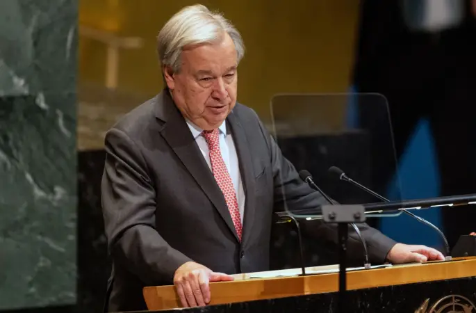 BM Genel Sekreteri Guterres: "Filistinliler için devlet kurmak bir ödül değil, bir haktır"