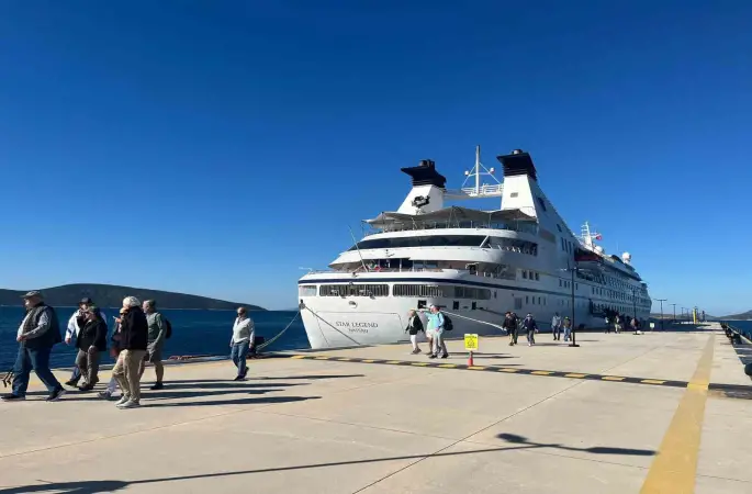 Bodrum’a 357 yolcusuyla geldi
