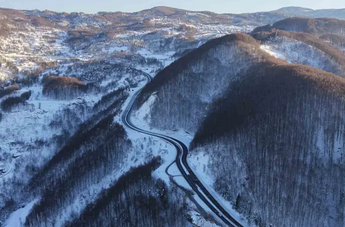 Bolu Dağı’nda gizli buzlanmaya dikkat
