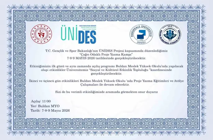 Buldan MYO ’Çağrı Odaklı Proje Yazma Kampı" projesine ev sahipliği yapacak
