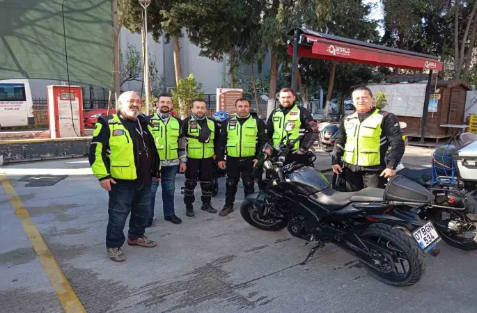 Buldanlı motosikletçilerden ’Güvenli Sürüş’ çıkarması
