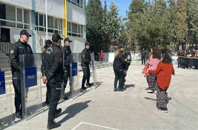 Burdur’da gerçeğini aratmayan deprem tatbikatı
