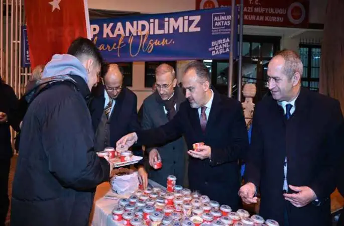 Bursa'da mübarek 3 aylar coşkuyla karşılandı