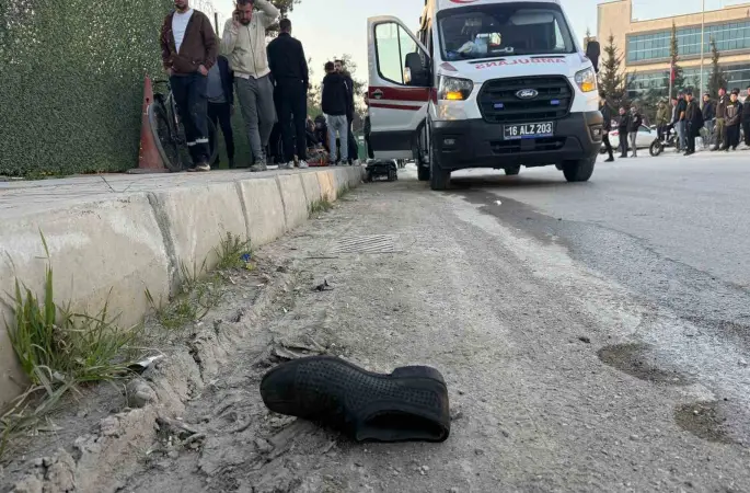 Bursa’da iftara dakika kala feci kaza: 1 yaralı
