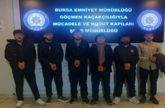 Bursa’da kaçak göçmen operasyonu: 17 yabancı uyruklu şahıs yakalandı
