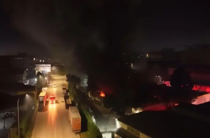 Bursa’da tekstil fabrikasında yangın
