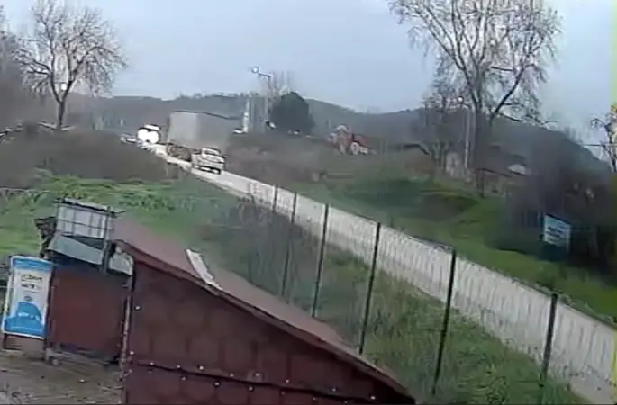 Bursa’daki kaza güvenlik kamerasında
