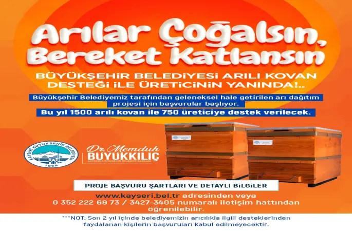 Büyükşehir’den ’Arılar Çoğalsın, Bereket Katlansın’ Projesi
