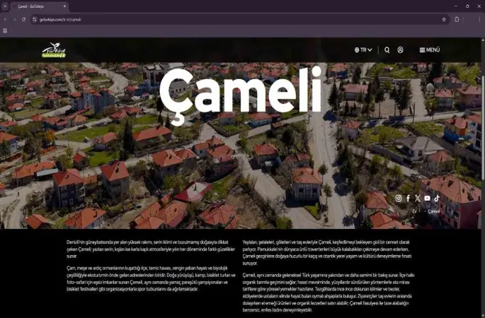 Çameli’nin doğal güzellikleri GoTürkiye platformuna resmen girdi
