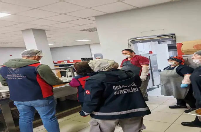 Çanakkale’de yurt yemekhanelerine eş zamanlı denetim
