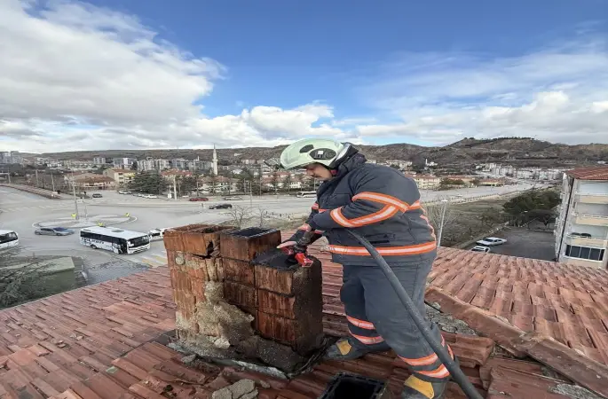 Çankırı’da korkutan baca yangını
