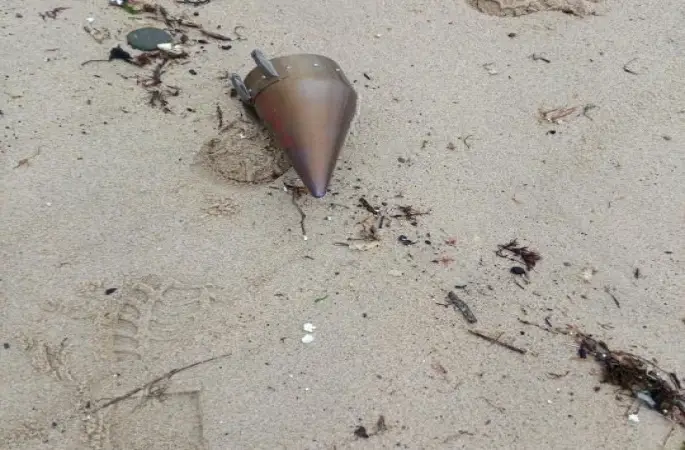 Çatalca’da kıyıya vuran füze başlığı imha edildi
