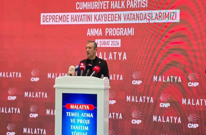 CHP Genel Başkanı Özel: "Muhalefet çivi çakma makamı değildir, çiviyi kimin çakacağına millet karar verir"
