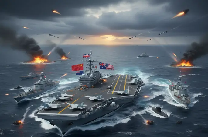 Çin Denizine Askeri Yığınak