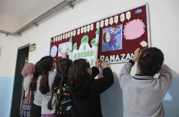 Cizre’de öğrenciler Ramazan ruhunu okullarda yaşıyor
