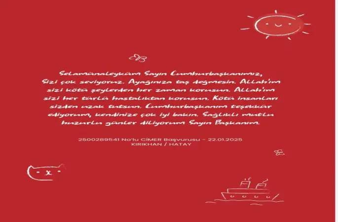 Çocuklar Türkiye’nin dört bir yanından CİMER’e yazdı
