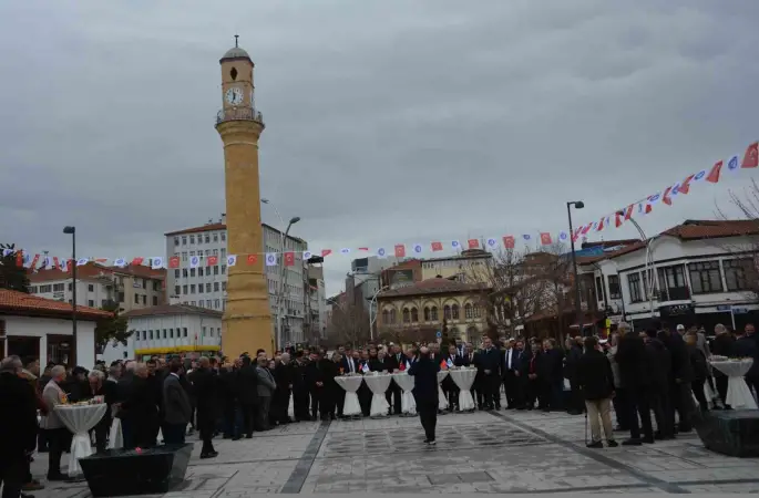 Çorum’da bayramlaşma törenine yoğun katılım
