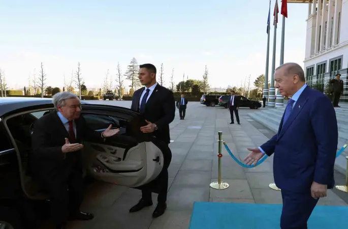 Cumhurbaşkanı Erdoğan, BM Genel Sekreteri Guterres’i kabul etti
