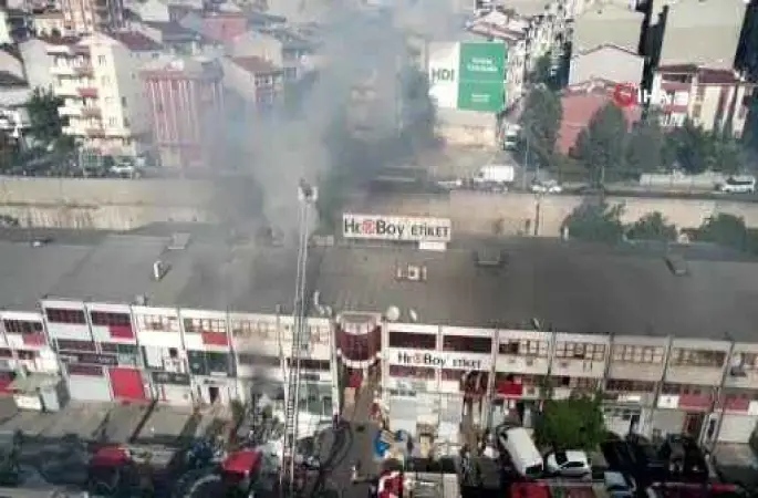 Bağcılar Matbaacılar Sitesi'nde yangın