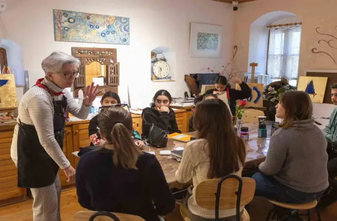 Datça’da öğrenciler sanata doydu
