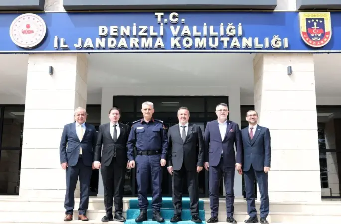 Denizli OSB yönetiminden İl Jandarma Komutanlığına ziyaret
