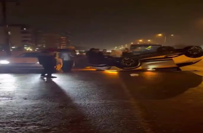 Diyarbakır’da otomobil takla attı: 1 yaralı
