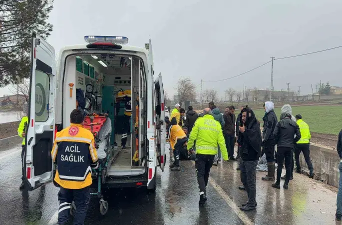 Diyarbakır’da otomobil yoldan çıktı: 2 yaralı
