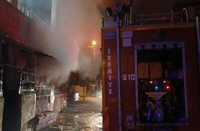 Dörtyol’da ev yangını
